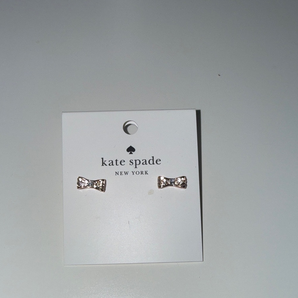 Rose gold Kate Spade earrings